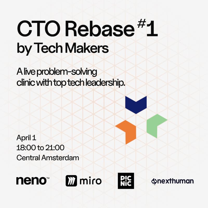 Cover Image for CTO Rebase #1: Live Problem-Solving Clinic w/Tech Leadership