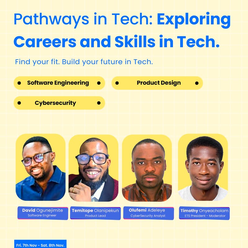 Cover Image for PATHWAYS IN TECH: Exploring Careers and Skills in Tech