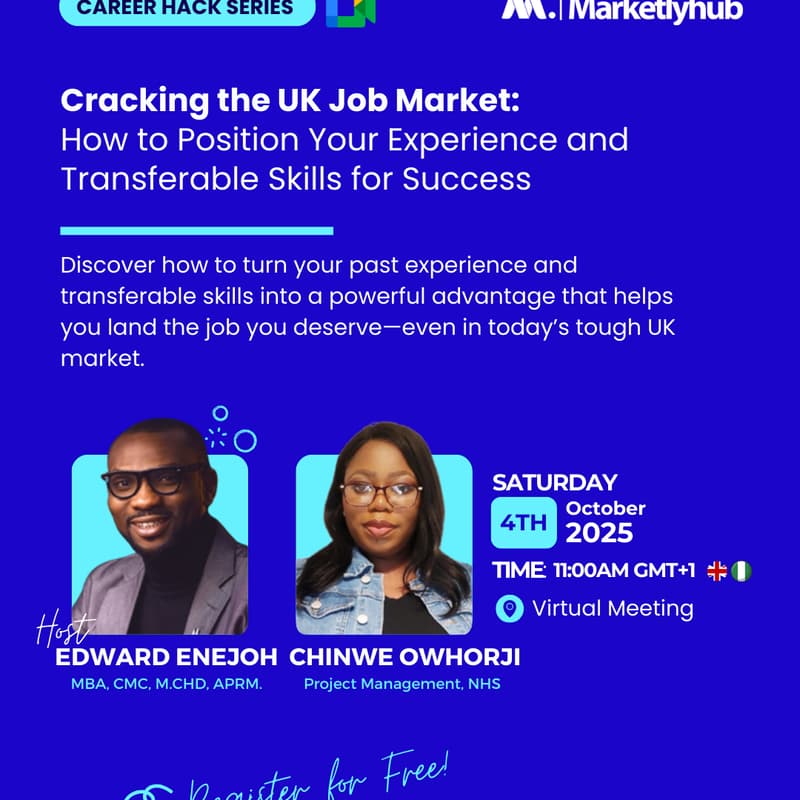 Cover Image for Cracking the UK Job Market: How to Position Your Experience and Transferable Skills for Success