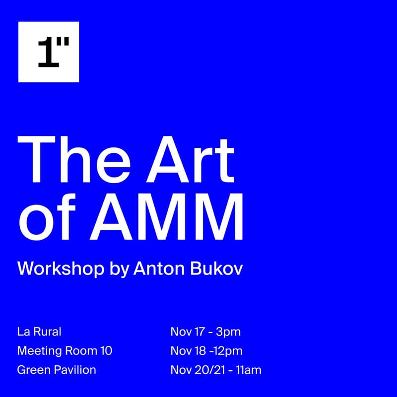 Cover Image for The Art of AMM - Workshop by Anton Bukov [1inch]