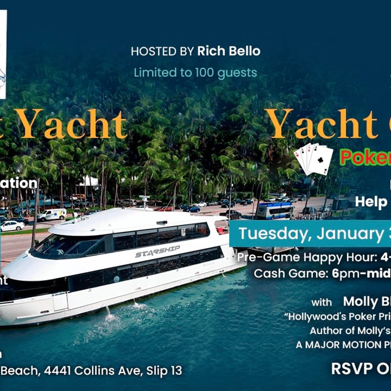 Cover Image for Miami Sunset Yacht Fundraising & Casino Evening