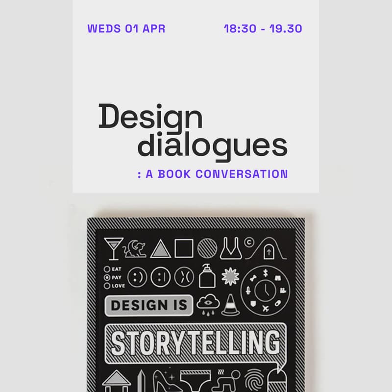 Cover Image for Design Dialogues Book Club · A conversation on “Design is Storytelling”