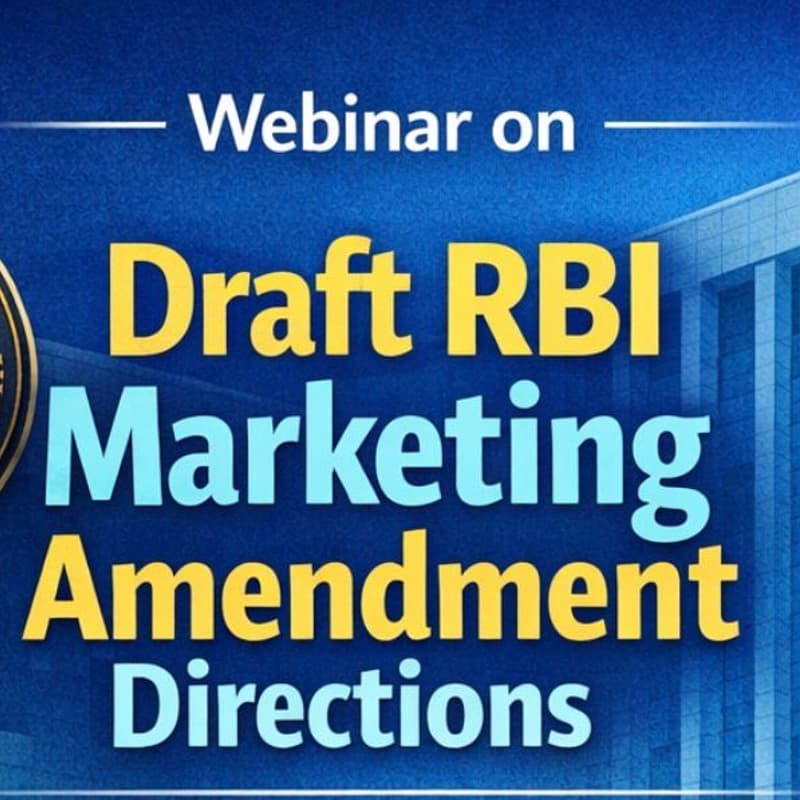 Cover Image for Webinar on Draft RBI Marketing Amendment Directions | IFF and KCO