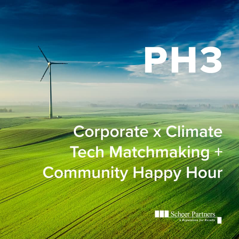 Cover Image for PH3: Corporate x Climate Tech Matchmaking + Community Happy Hour
