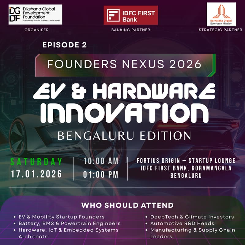Cover Image for EV & Hardware Innovation, Founders Nexus Episode 2