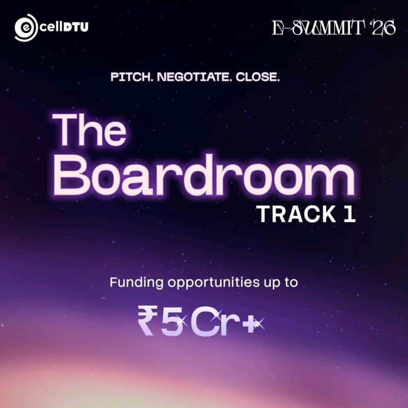 Cover Image for The Board Room – Startup Pitching | E-Summit 2026, DTU