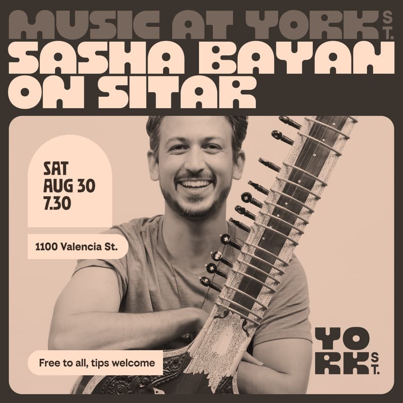 Cover Image for Music at York Street Collective: Sasha Bayan on Sitar