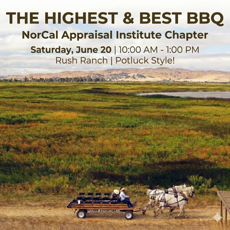 Cover Image for The Highest & Best BBQ 2026 // NorCal Appraisal Institute Chapter // Rush Ranch
