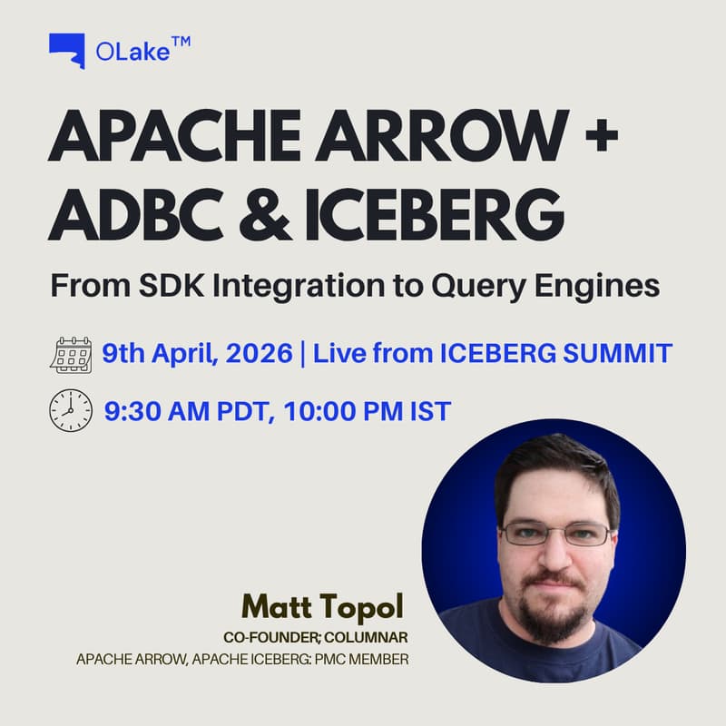 Cover Image for Apache Arrow + ADBC & Iceberg: From SDK Integration to Query Engines