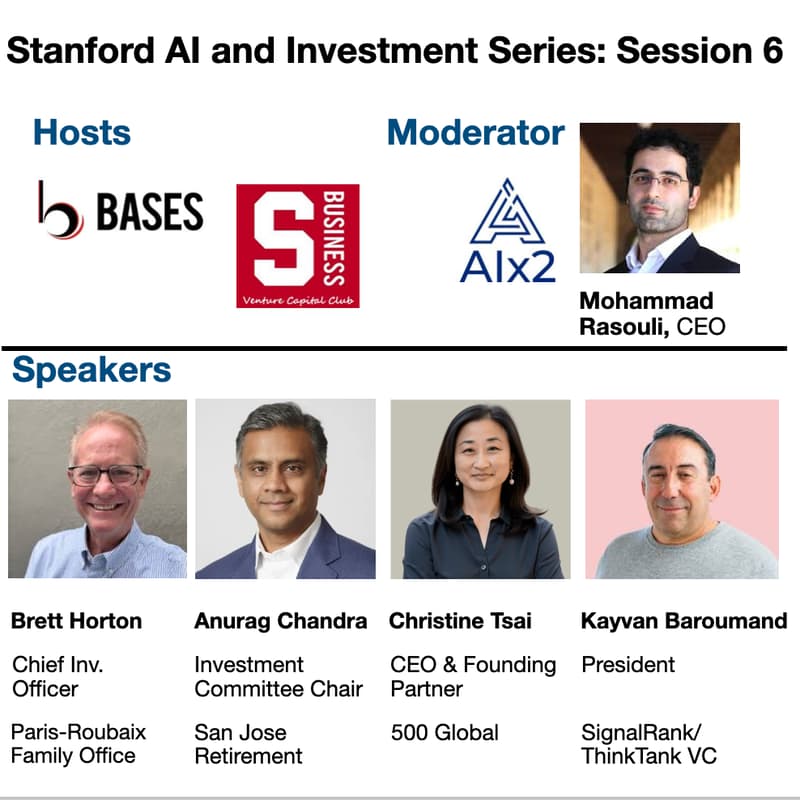 Cover Image for Stanford AI and Investment Series: Session 6