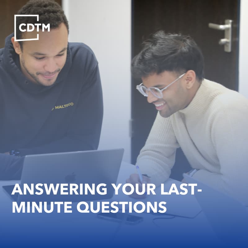 Cover Image for Final Online Info Session: Ask Your Last Questions About CDTM