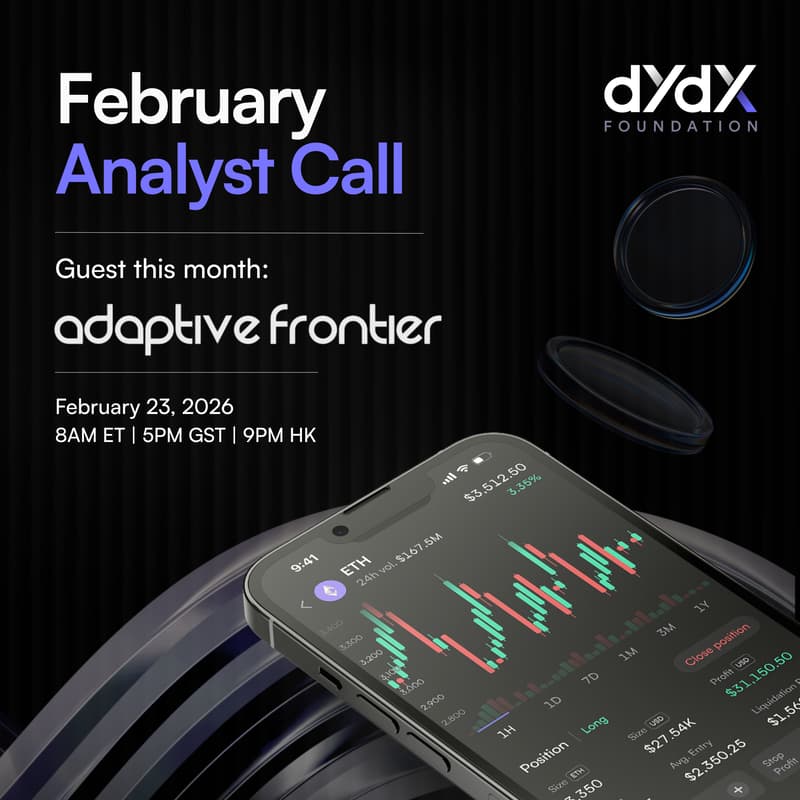 Cover Image for dYdX Analyst Call - February 2026