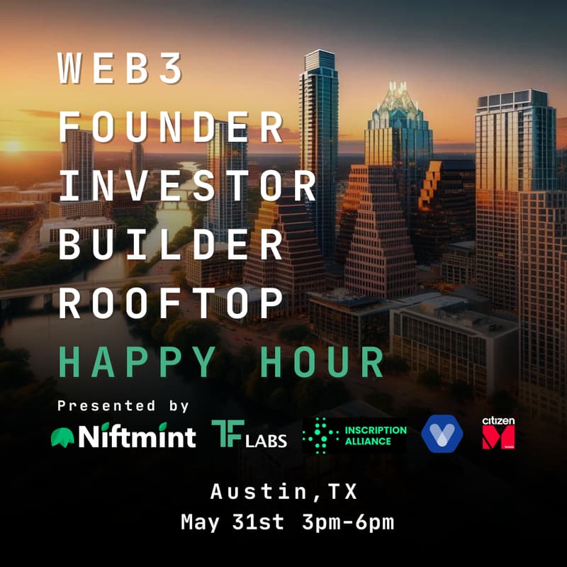 Cover Image for Web3 Founder Investor Builder Rooftop Happy Hour