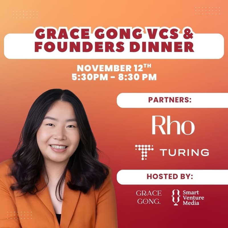 Cover Image for Grace Gong x Rho x Turing: Founders & VCs dinner