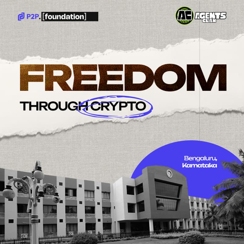 Cover Image for P2P.Foundation : Freedom Through Crypto (Bangalore)
