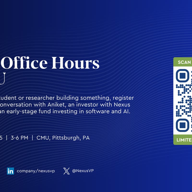 Cover Image for Office hours with Nexus Venture Partners