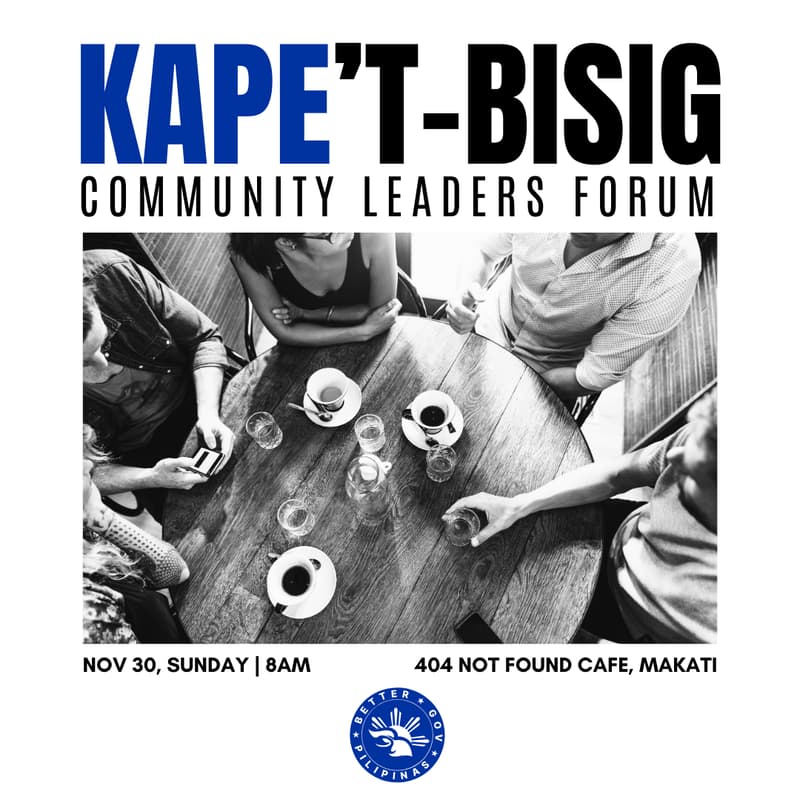 Cover Image for KAPE'T-BISIG: Community Leaders Forum