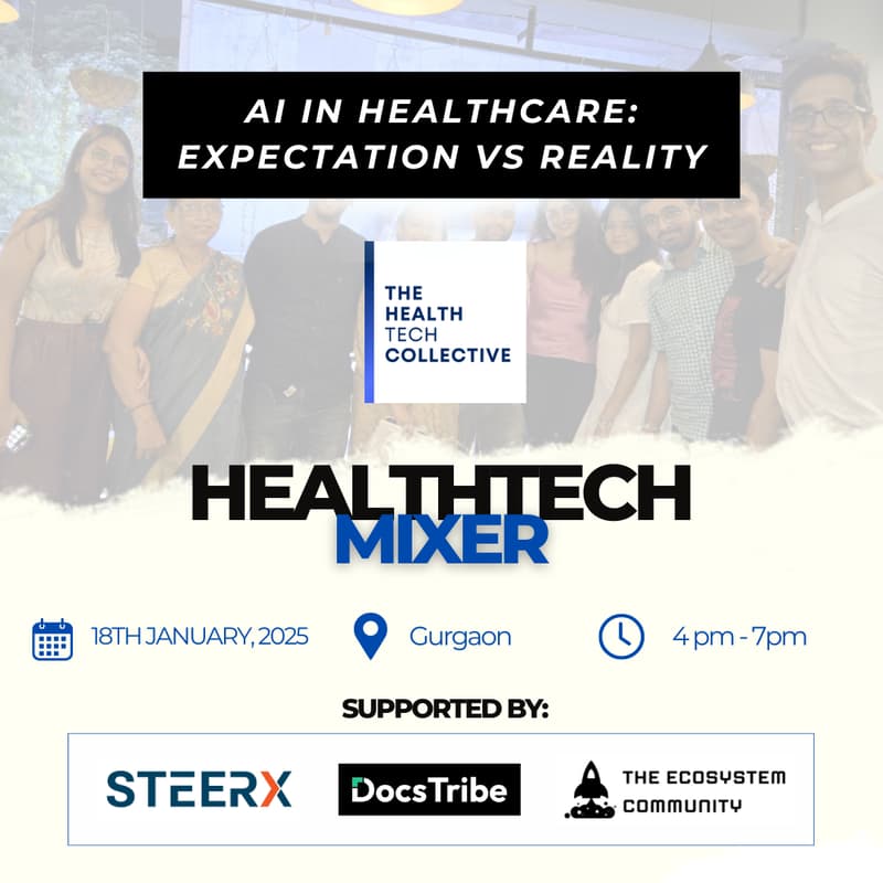 Cover Image for THC Health tech Mixer: AI in Healthcare: Expectation vs Reality