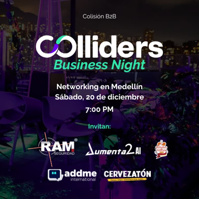 Cover Image for COlliders Business Night - Networking B2B en MEDELLÍN