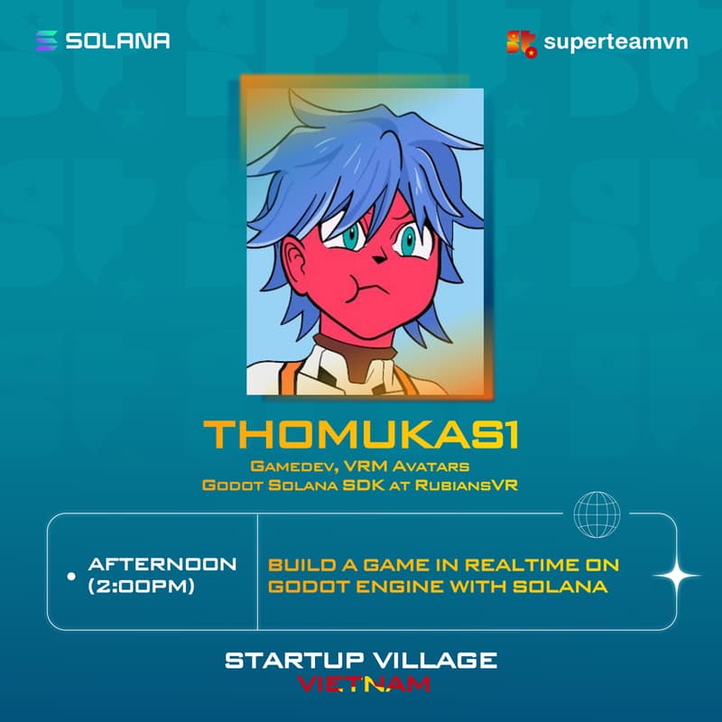 Cover Image for [Start-up Village Day 9] Build a game in realtime on Godot engine with Solana by Thomukas1