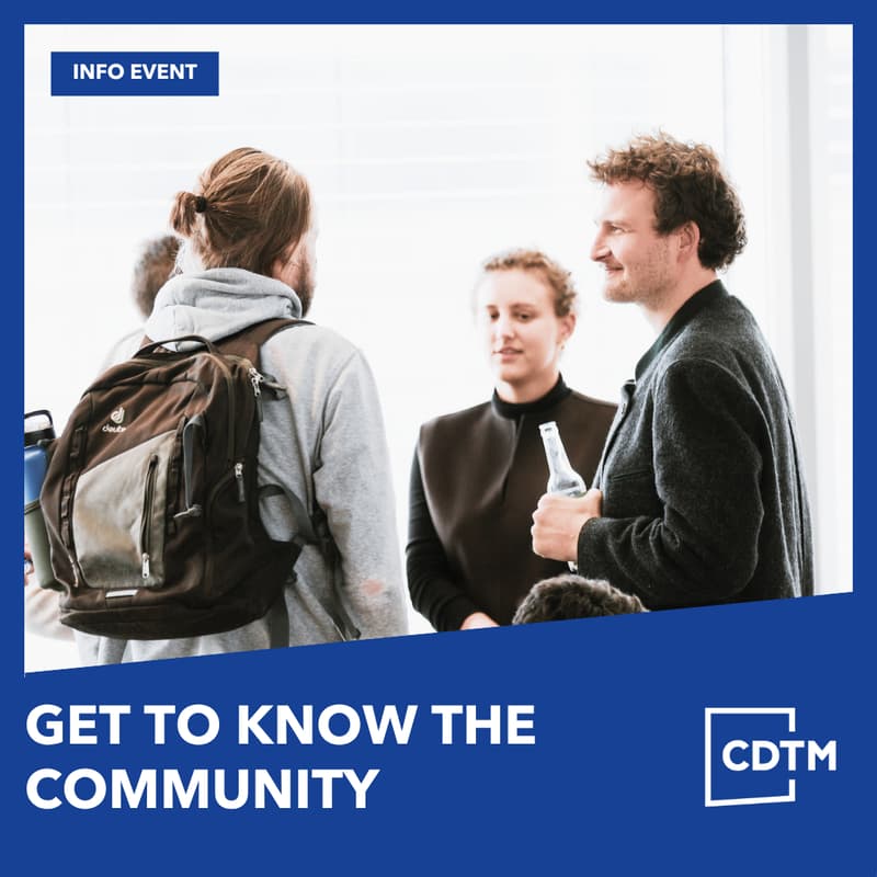 Cover Image for CDTM Open Day: Get to Know the Community and Study Program