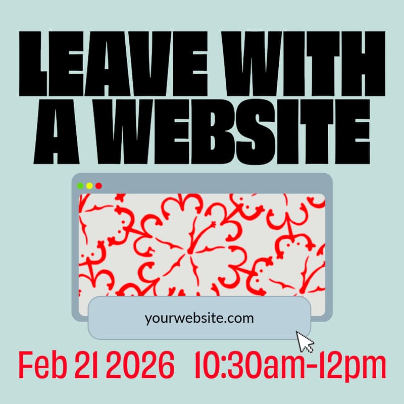 Cover Image for Leave with a website.