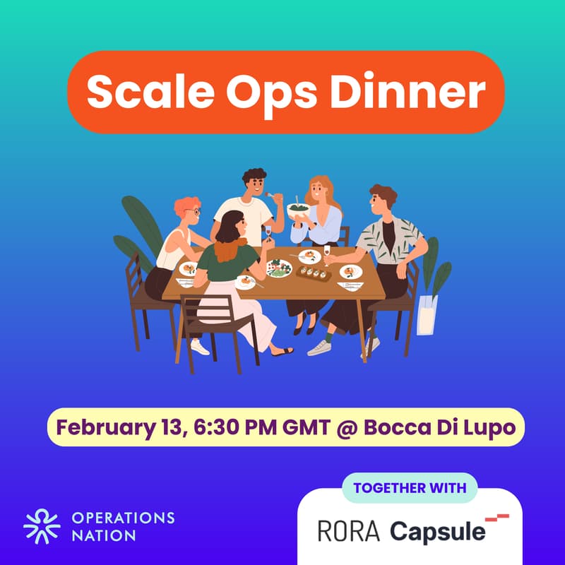 Cover Image for Scale Ops Dinner