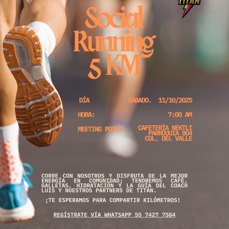 Cover Image for Social Running 5K - Casa Nektli