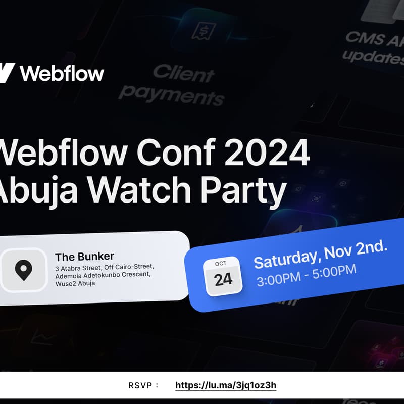 Cover Image for Webflow Conf 2024 - Watch Party