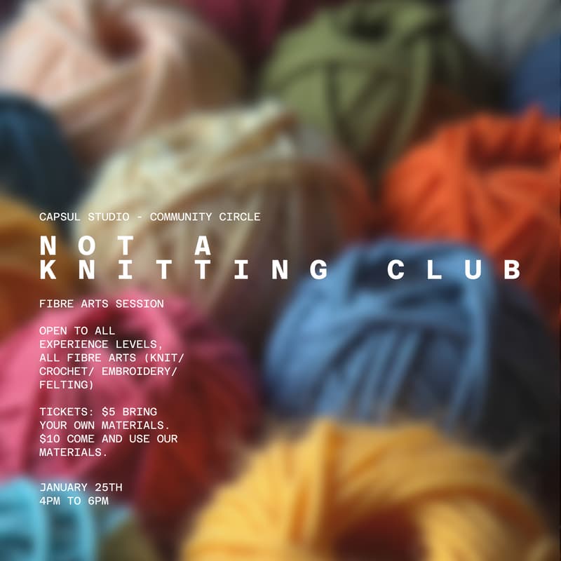 Cover Image for NOT A KNITTING CLUB