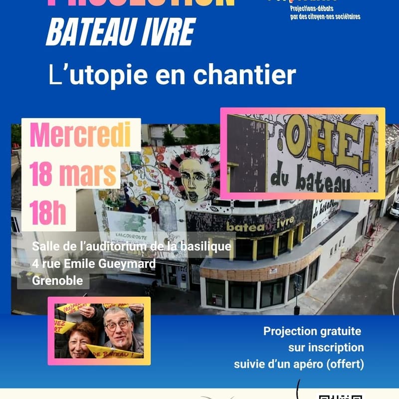 Cover Image for Projection-débat : Bateau Ivre, l'utopie en chantier