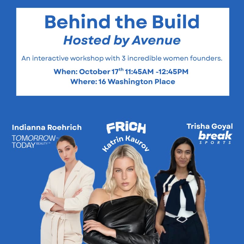 Cover Image for Behind the Build: Avenue Workshop x Female Founders