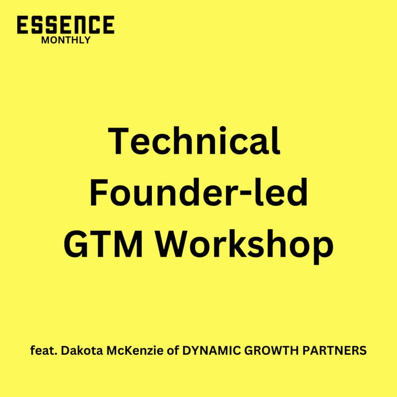 Cover Image for Technical Founder-Led GTM Workshop
