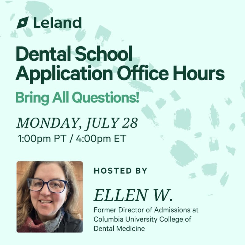 Cover Image for Dental School Application Office Hours