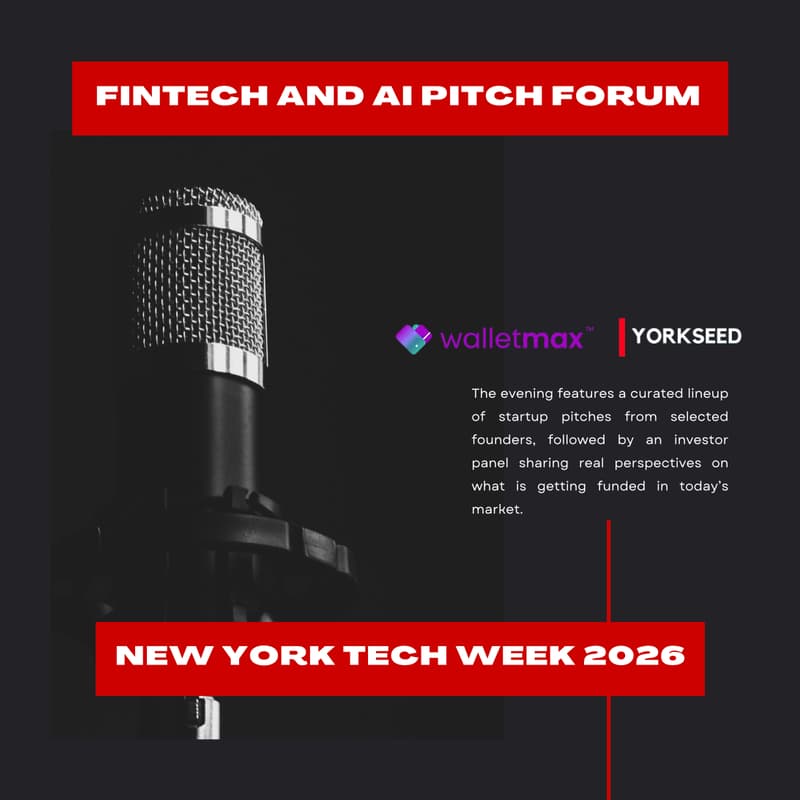 Cover Image for Fintech and AI Pitch Forum at New York Tech Week 2026