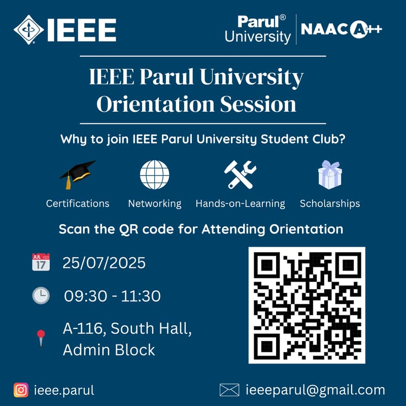 Cover Image for IEEE PU Student Branch – Orientation & Info Session