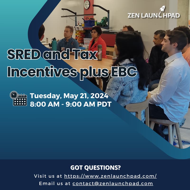 Cover Image for SRED and Tax incentives plus EBC