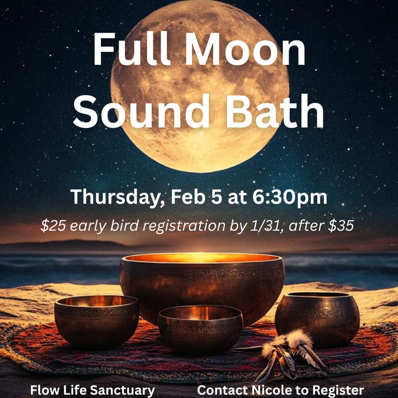Cover Image for Full Moon Sound Bath with Nicole