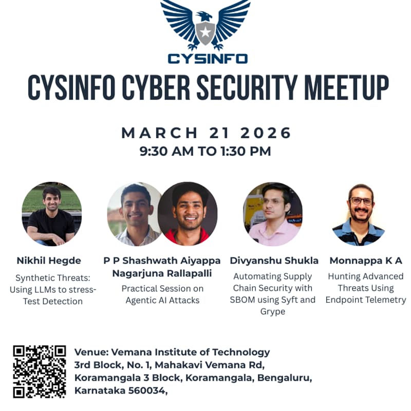 Cover Image for Cysinfo Cyber Security Meetup