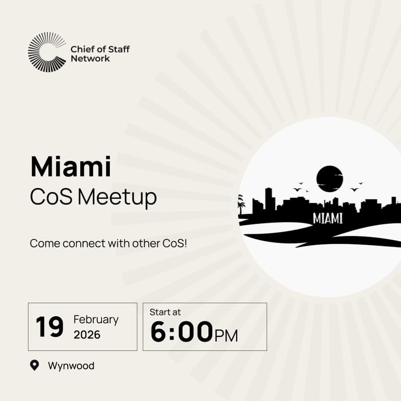 Cover Image for CoS Miami Meetup (Thurs February 19)