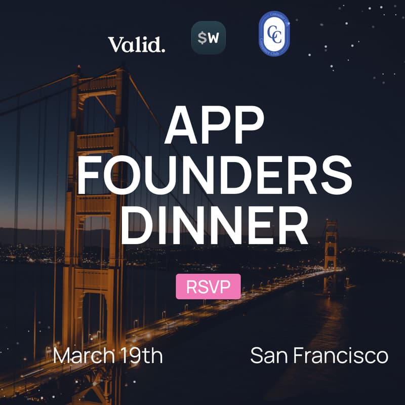 Cover Image for App Founders Dinner - SF