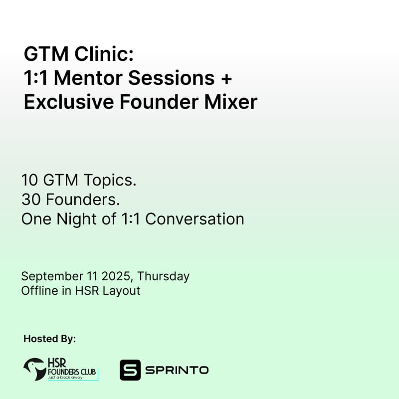 Cover Image for GTM Clinic + Founder Mixer