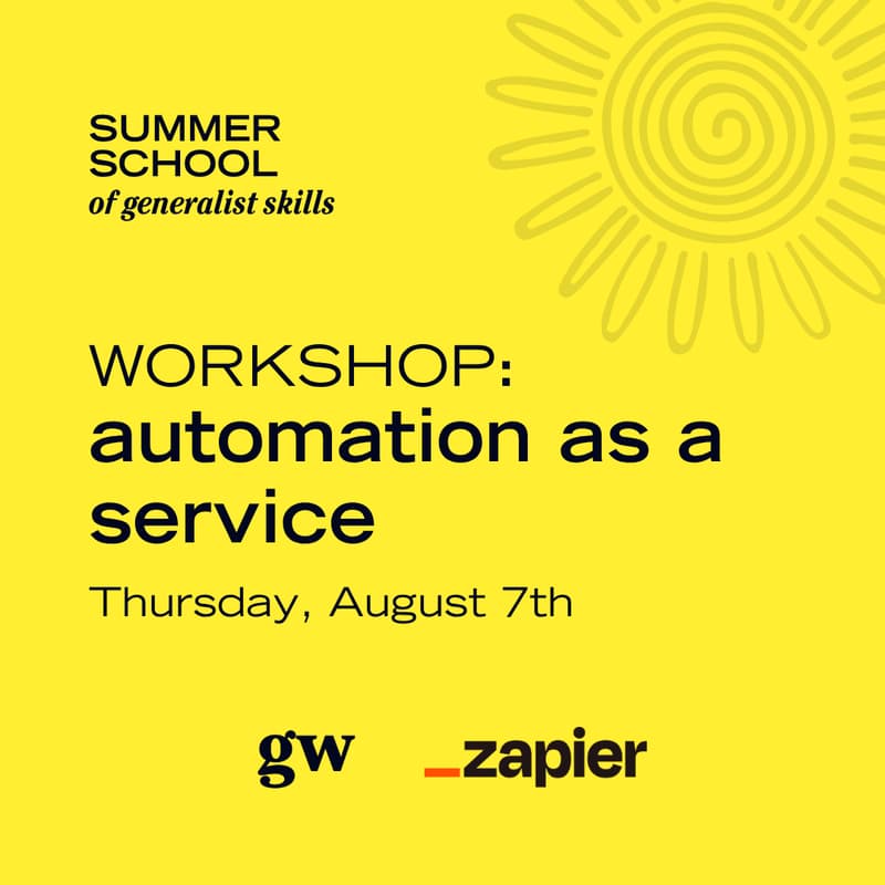 Cover Image for Automation as a service ππ Summer School of Generalist Skills