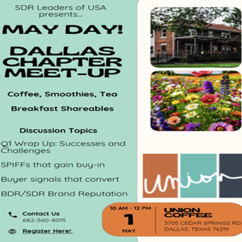 Cover Image for Dallas/Fort Worth Chapter Mixer - SDR Leaders of USA