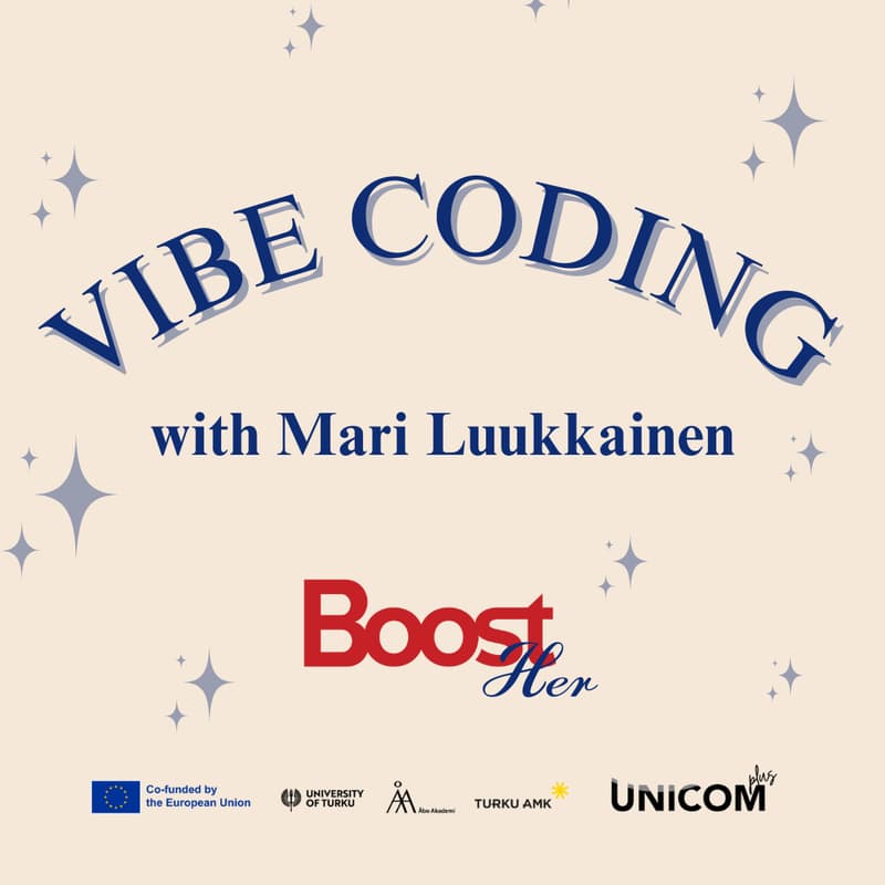 Cover Image for Vibe coding- worshop with Mari Luukkainen
