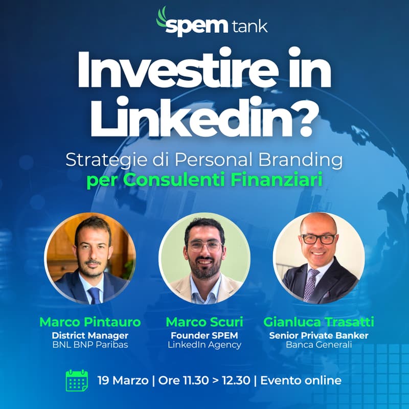 Cover Image for SPEM tank | Investire nel tuo profilo LinkedIn?