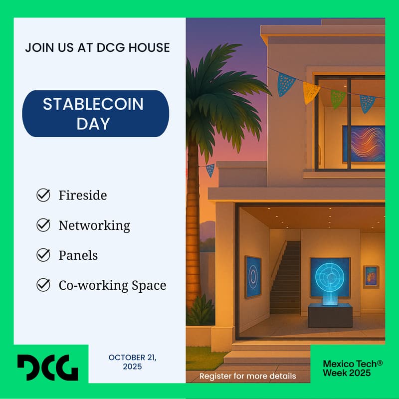Cover Image for 🌇 Stablecoin Day @ DCG House: Fireside Chat and Mezcal Tasting