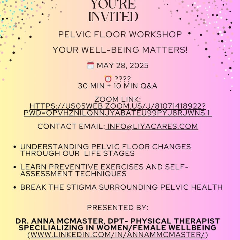Cover Image for Pelvic Floor Workshop: Your Wellbeing Matters!