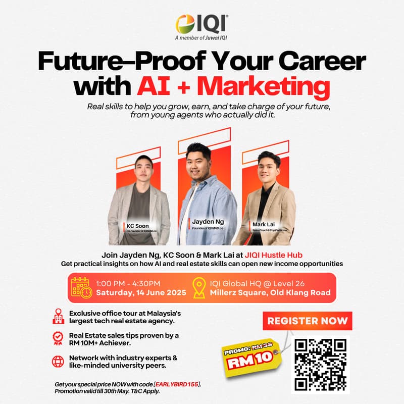 Cover Image for Can Gen Z Really Earn RM 15K? Future-Proof Your Career with AI + Marketing | JIQI Hustle Hub