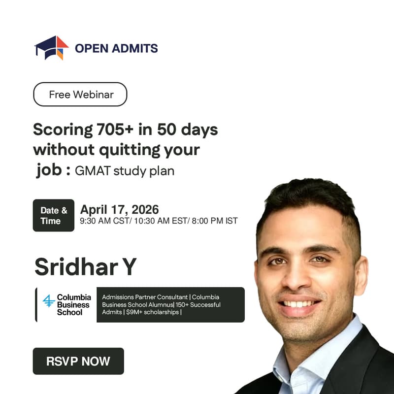 Cover Image for GMAT 705+ in 50 Days Without Quitting Your Job : GMAT Study Plan